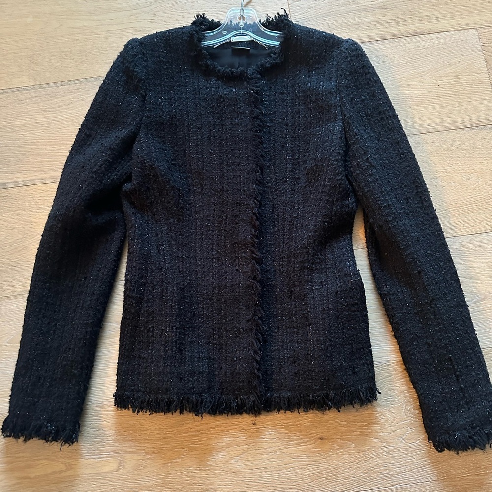 Alexander McQueen Black Textured Blazer
